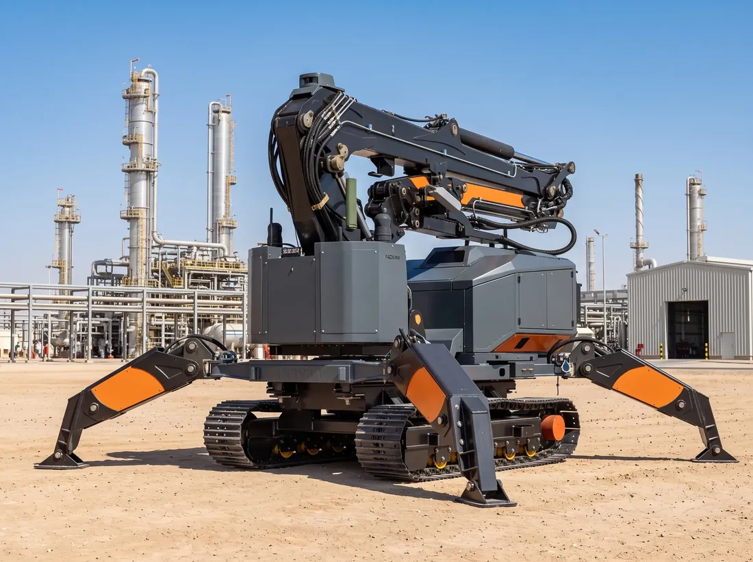 Extended-reach dismantling robotic platform