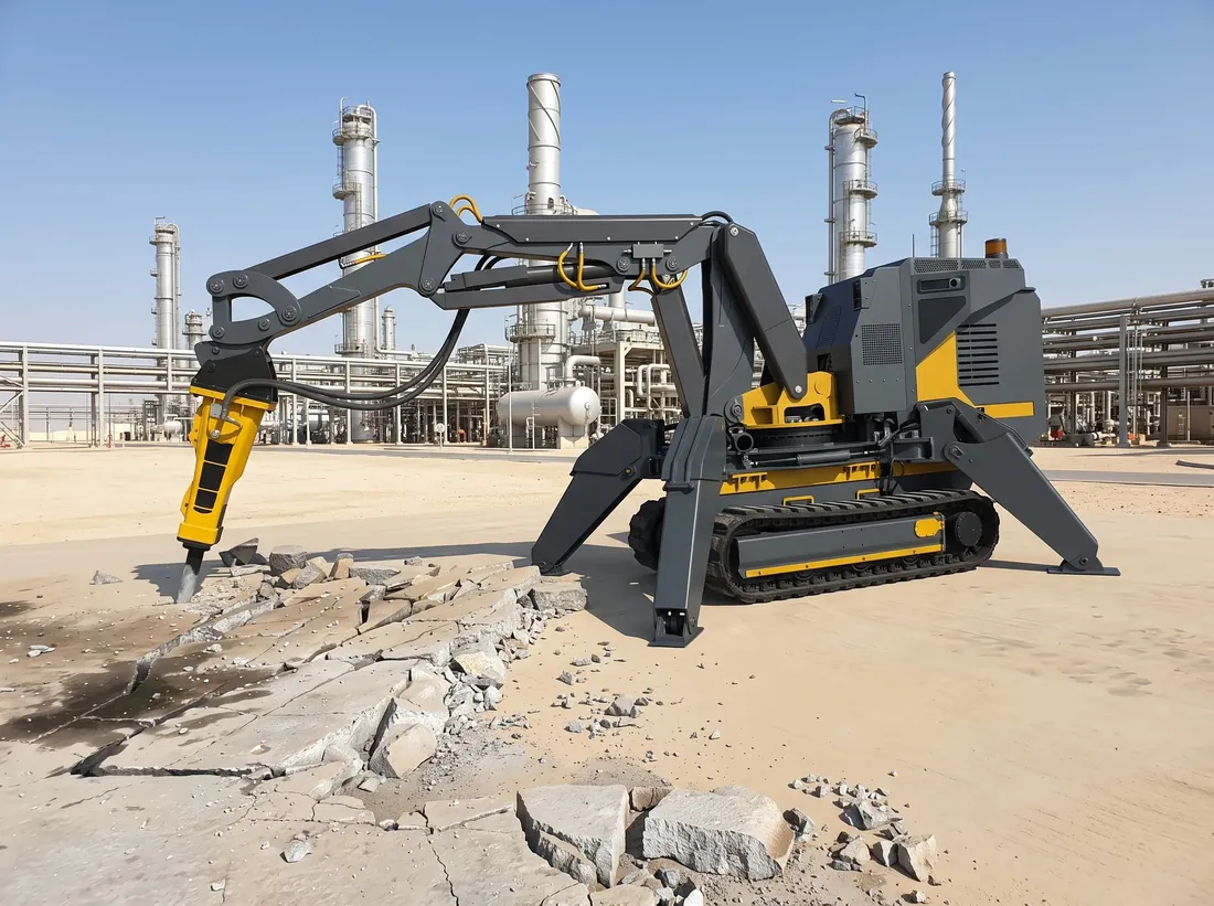 Low-profile demolition robotic platform